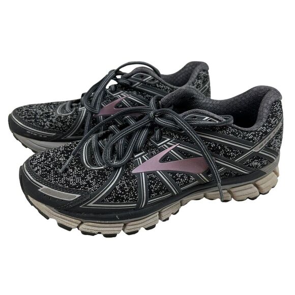 Brooks Womens Adrenaline GTS 17 Airplus Foam Gray Running Shoes Sneakers 8.5 B - Picture 1 of 12